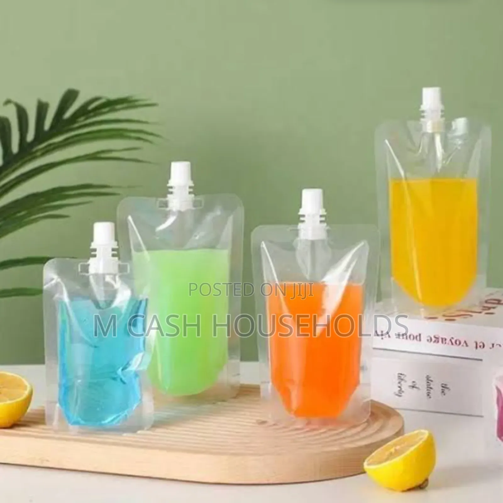 50pcs Clear Beverage Liquid Juice Bottles-Reusable