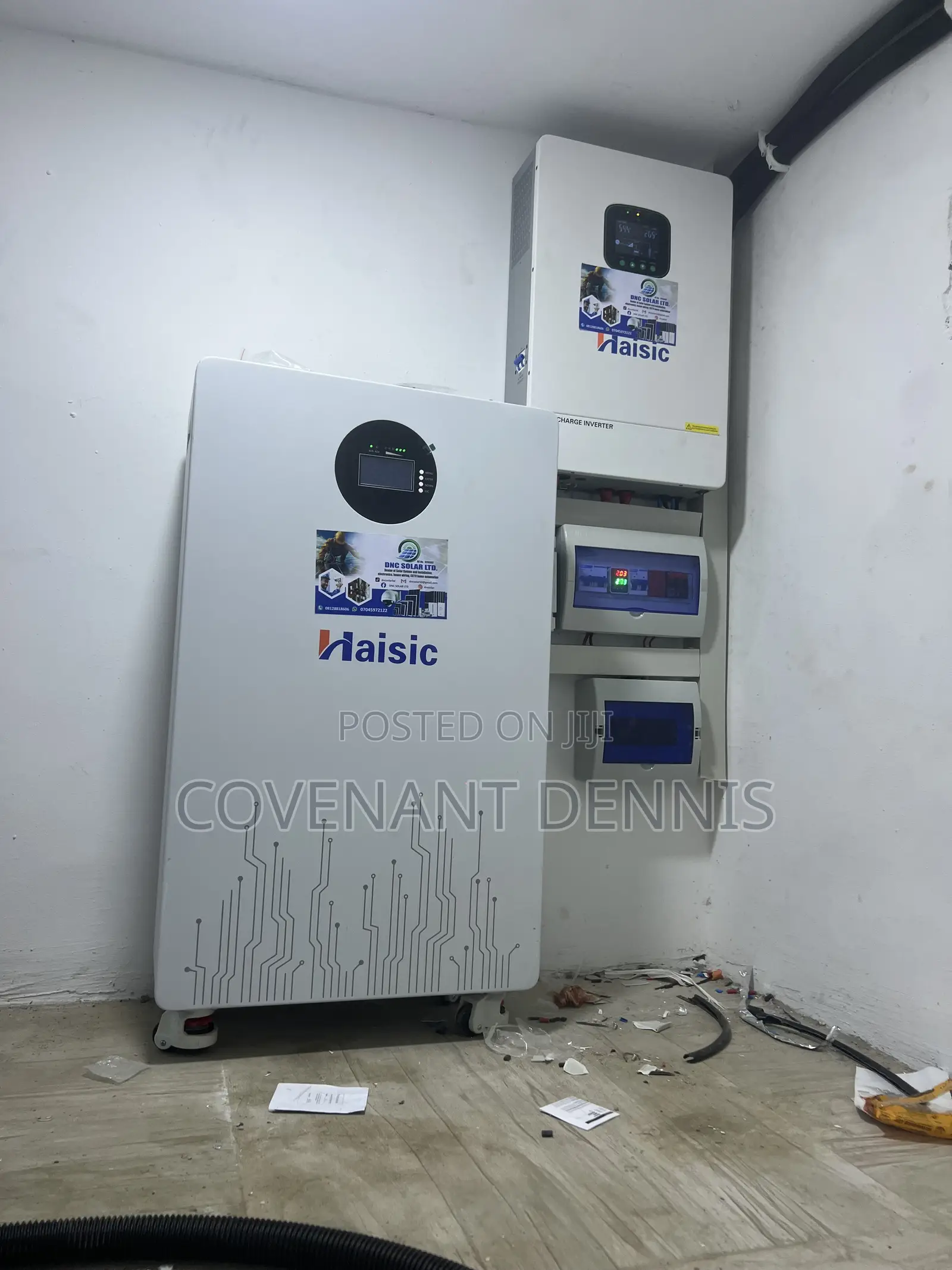 Haisic 15kva Inverter With 15kwh Lithium Battery Full Set Up