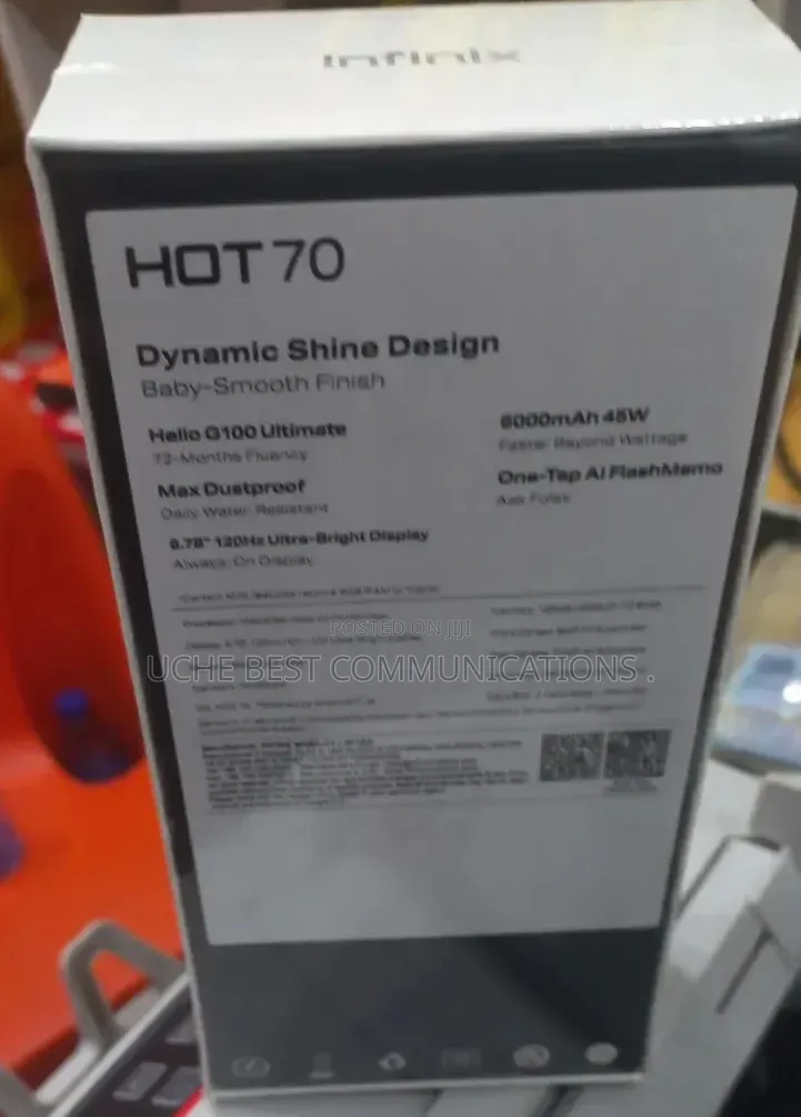 New Infinix Hot 70 128 GB