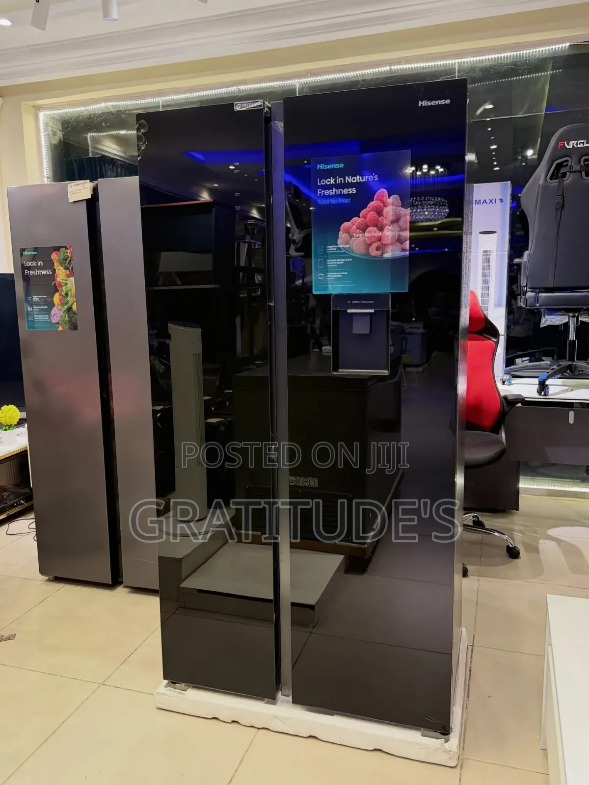 Hisense Black Mirror Door Refrigerator Inverter Technology 529l