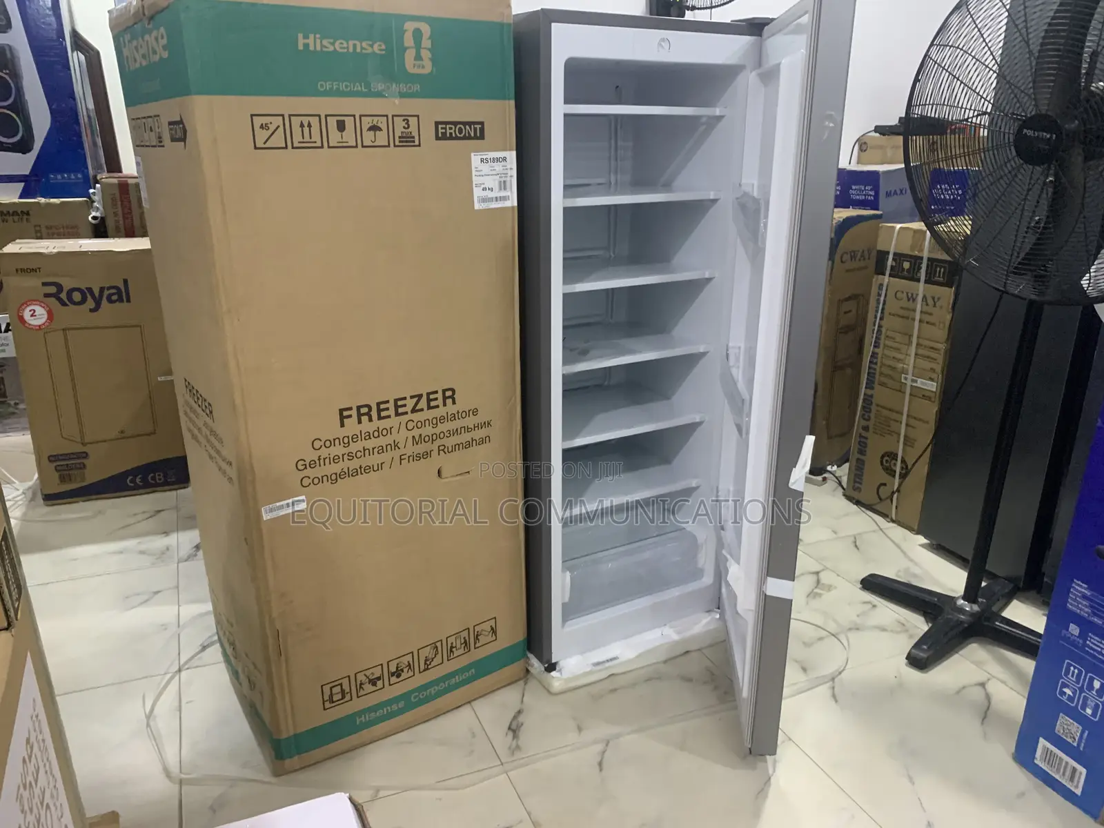 Hisense Rs189dr 190l Upright Freezer With Spacious Shelves