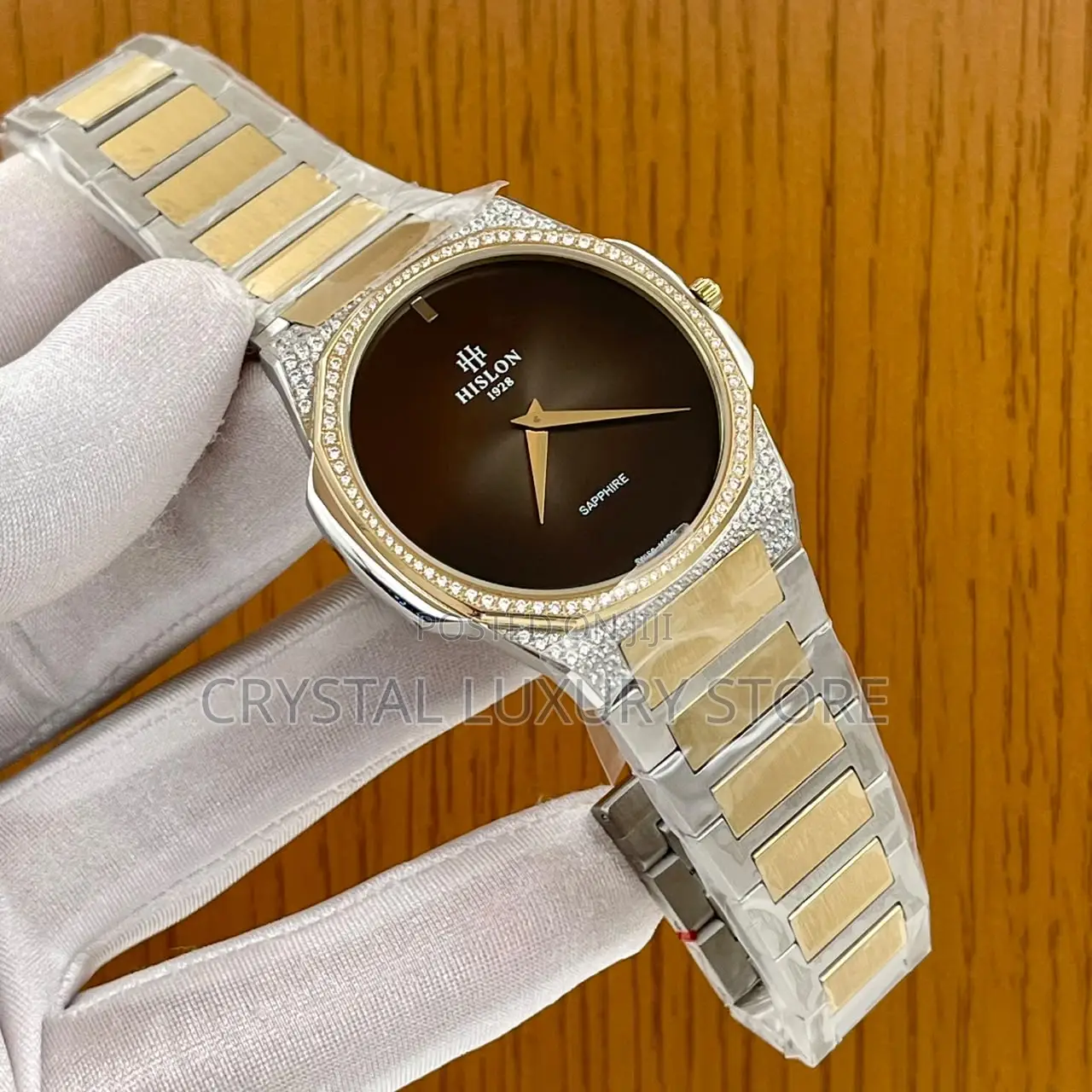 Hilson Quality Luxury Men Automatic Engine Iced Face Wristwatch