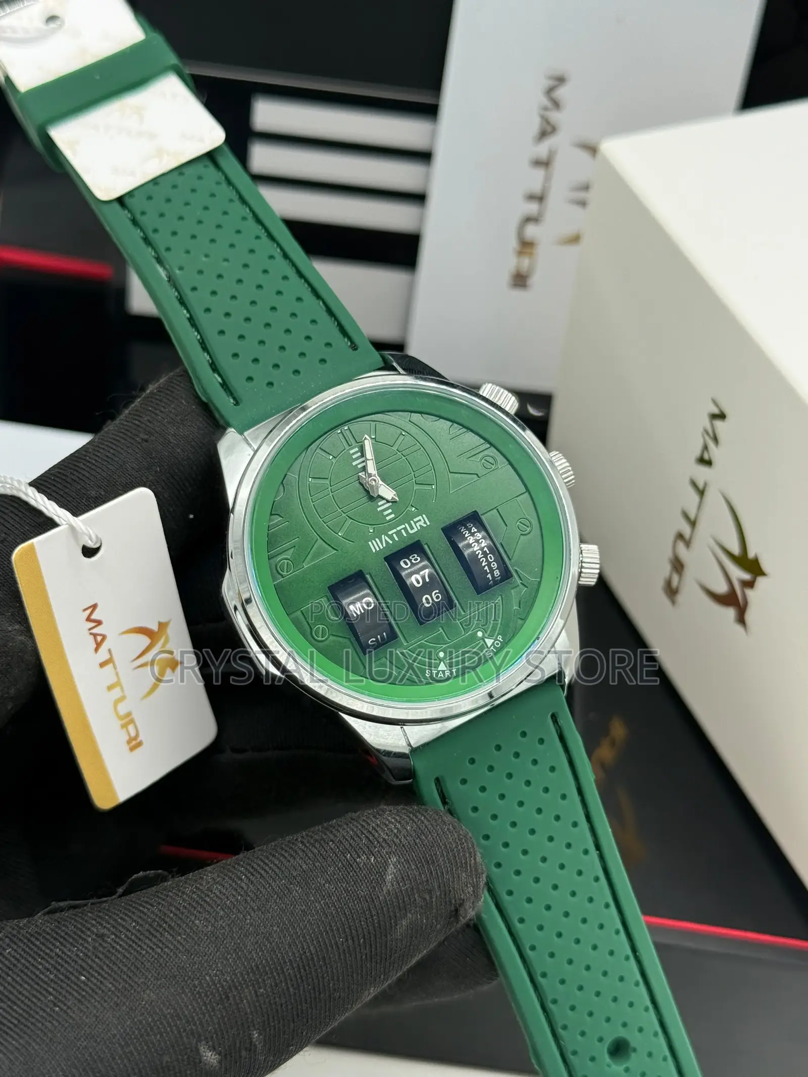 Matturi Quality Men Rubber Strap Wristwatch