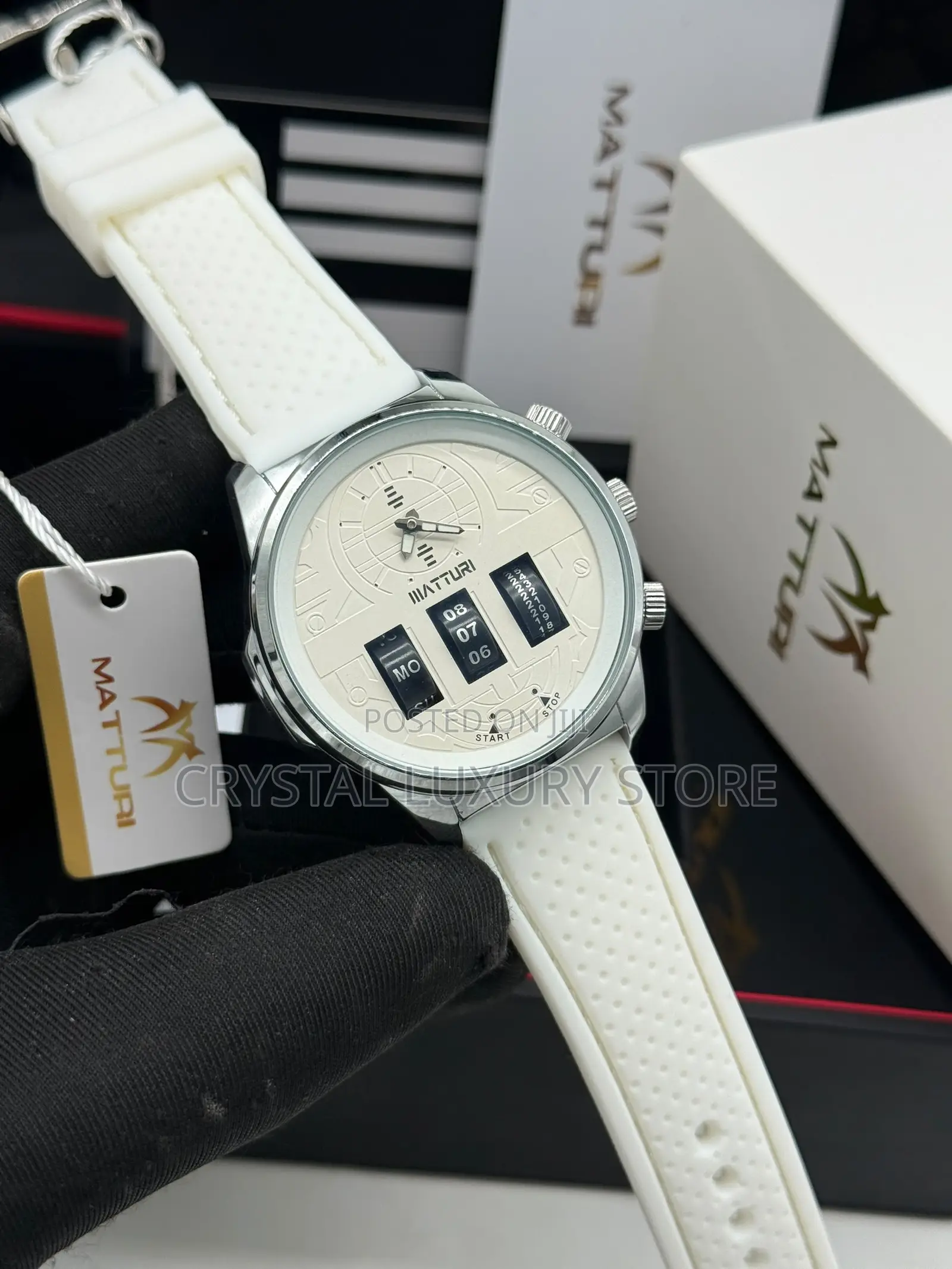 Matturi Quality Men Rubber Strap Wristwatch
