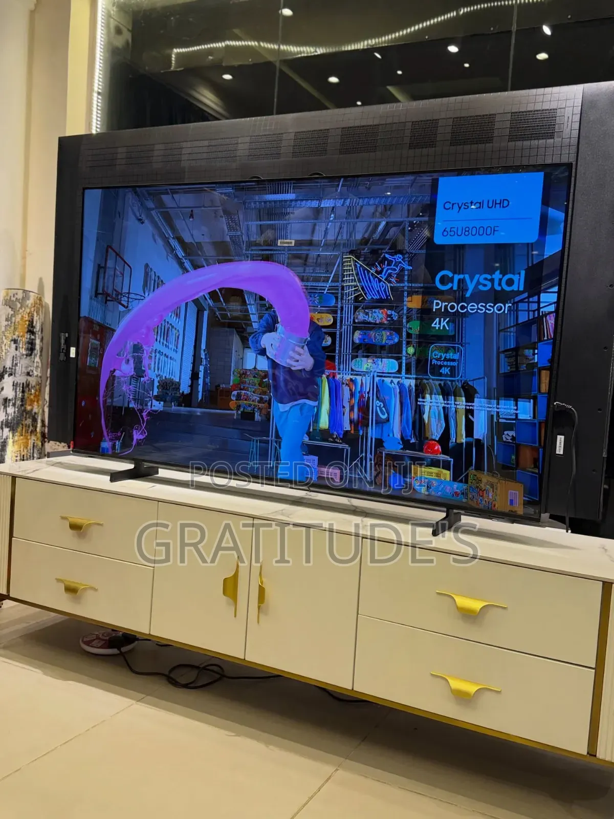 Samsung 65” Uhd Ai Smart Tv With Alexa 65u8000f
