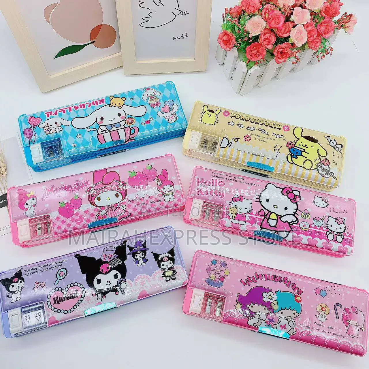 2pcs Double-Sided Magnetic Astronaut Pencil Box