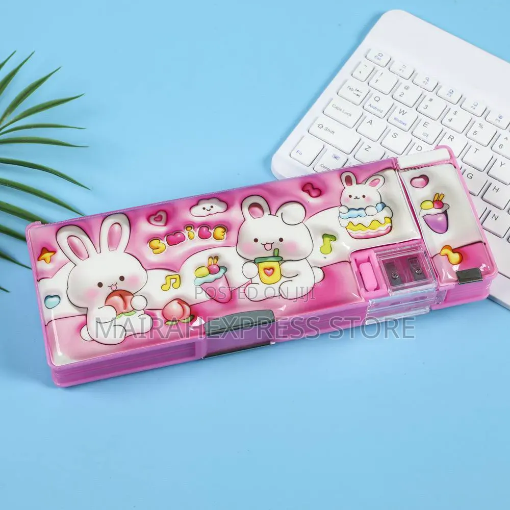 2pcs Double-Sided Magnetic Astronaut Pencil Box