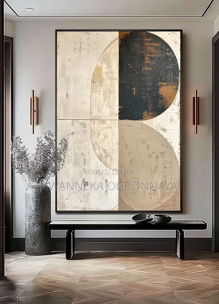 Modern Abstract Art Neutral Canvas Wall Art