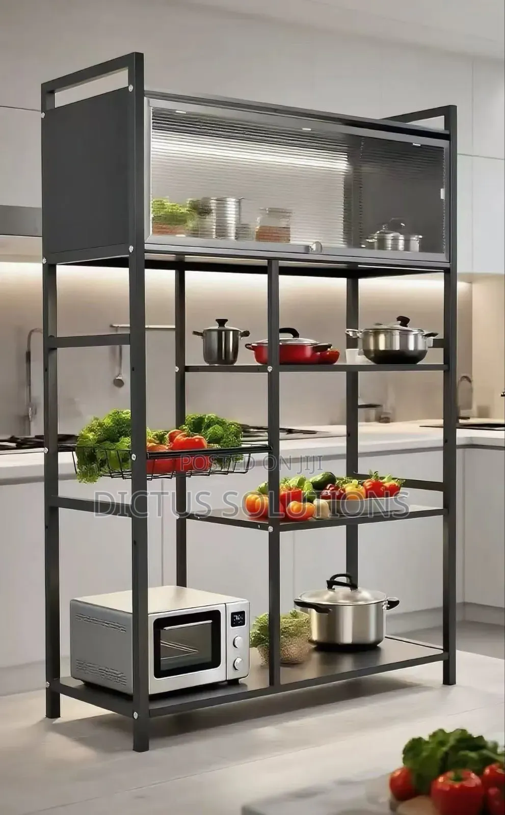 Multi Layers Kitchen Organizer Storage Rack Shelf With Wheels