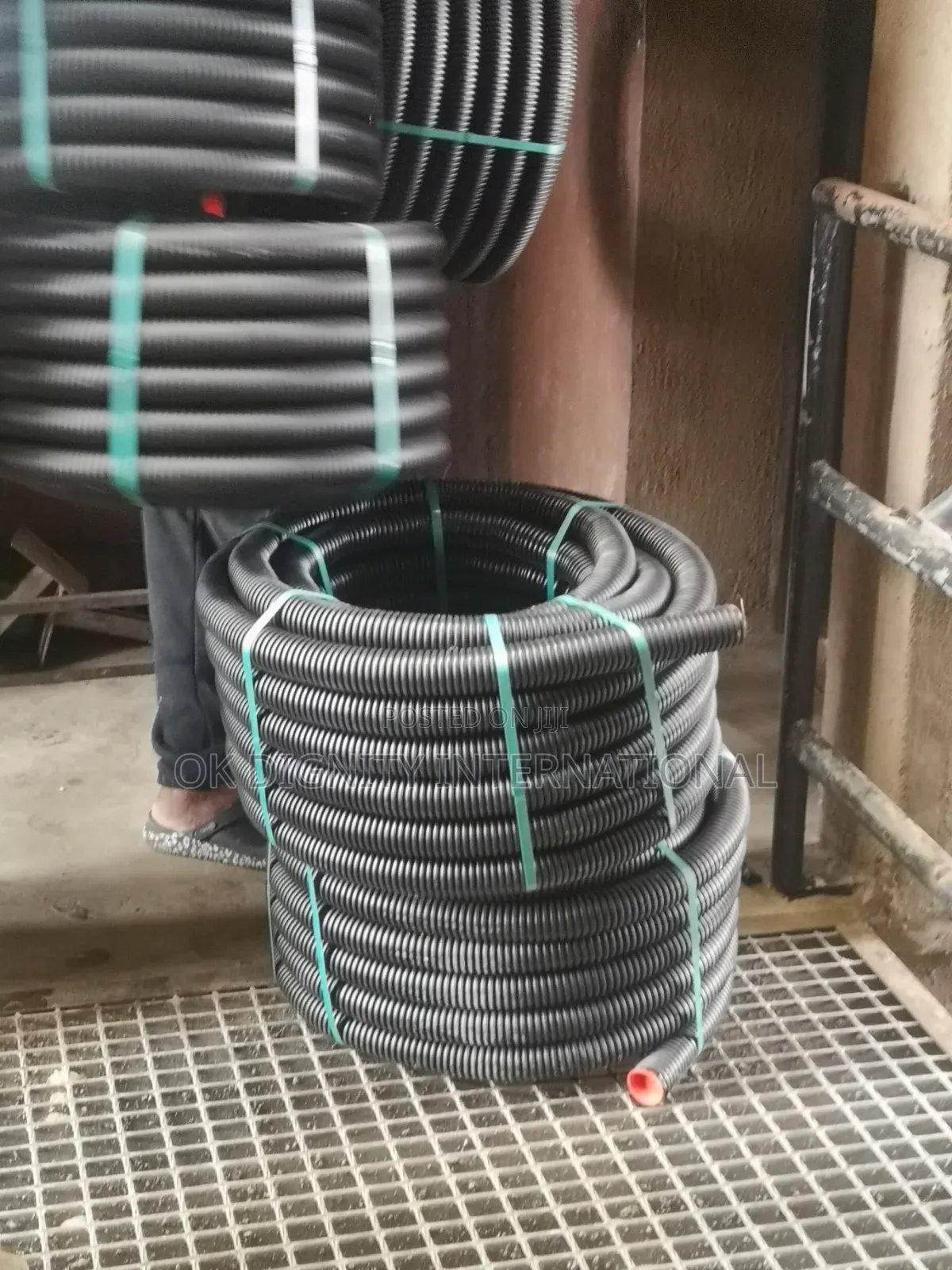 50mm Heavy Duty Flexible Electrical Conduit Pipe–Black(50m Coil)