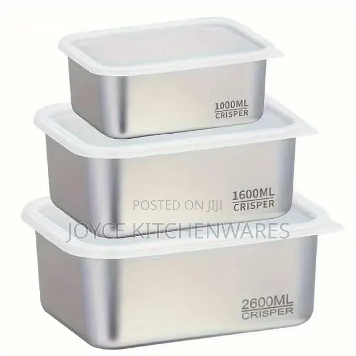 3 Set Stainless Steel Food Storage Container