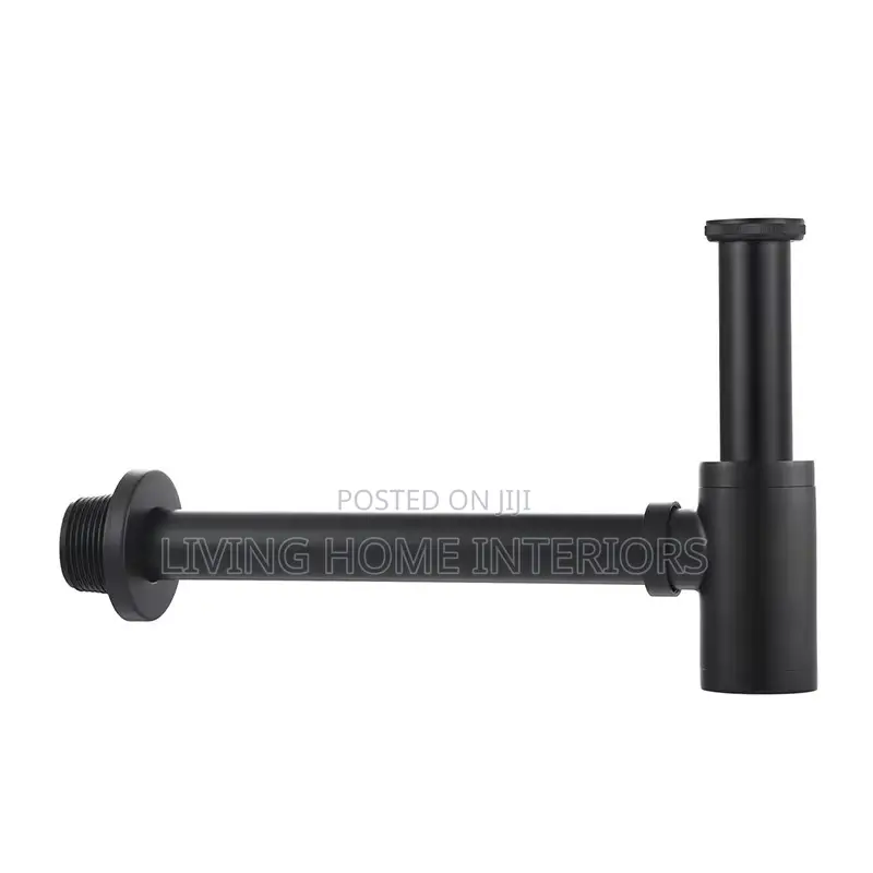 Basin Bottle Trap Drain Kit in a Matte Black Finish.