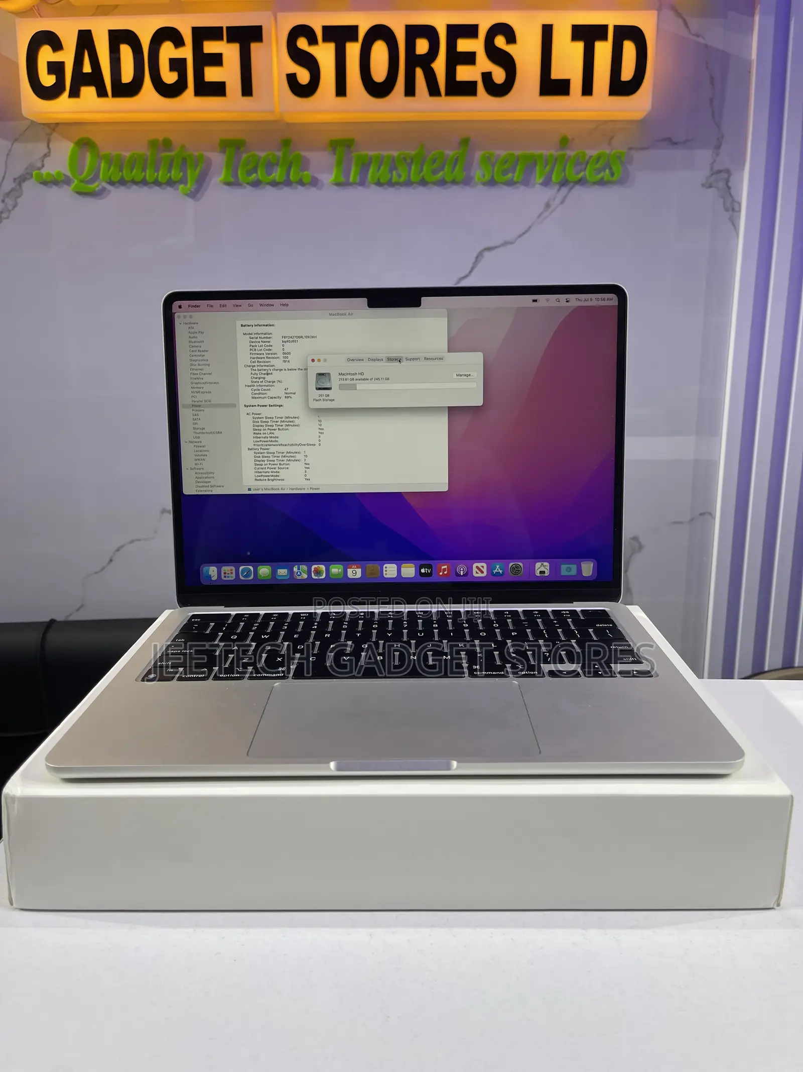 Laptop Apple MacBook Air 2022 M2 8GB Apple M2 SSD 256GB