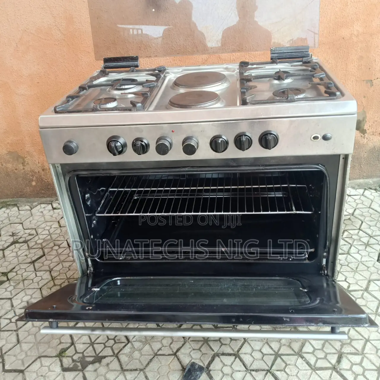 Maxi 60x90 Standing Cooker 4 Gas 2 Electric Oven Grill Uk Used