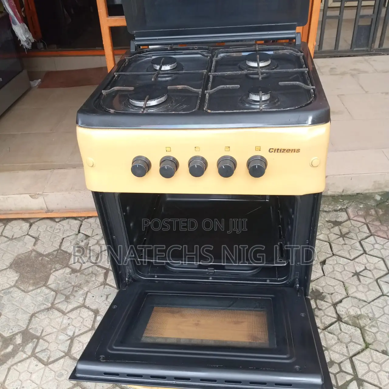 Citizen Formica 60x60 4 Gas Cooker With Oven Grill Clean Uk Used