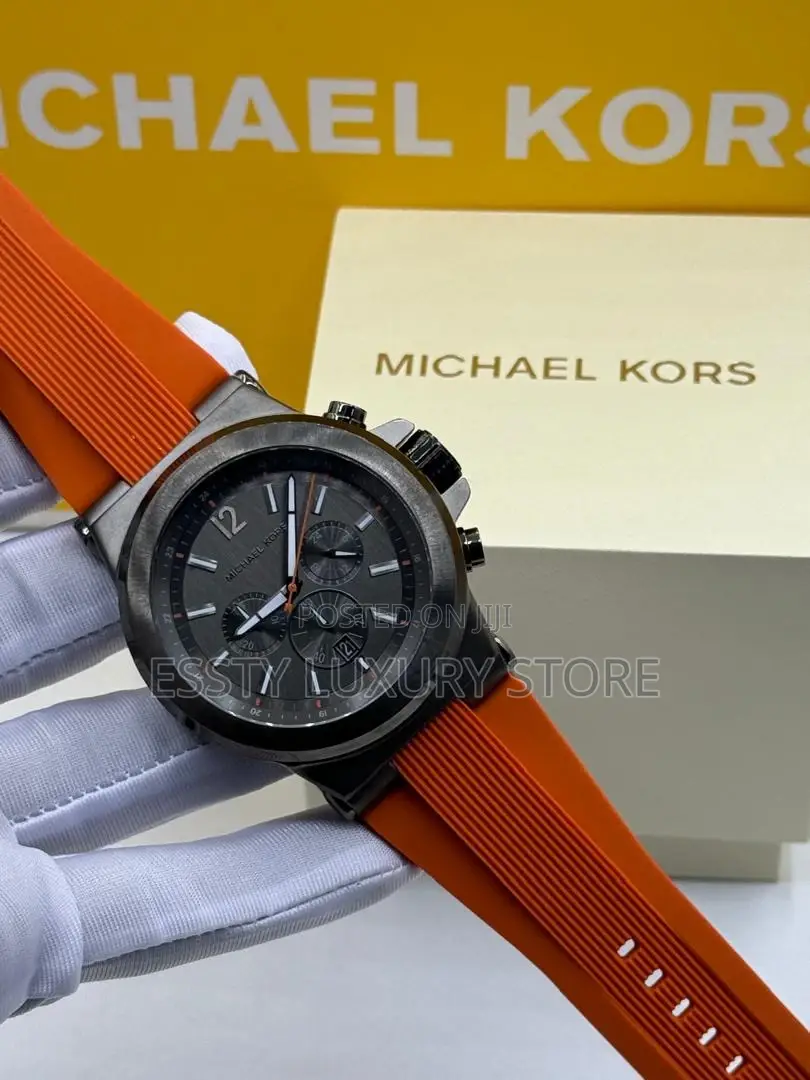 Michael Kors Quality Luxury Men Rubber Wristwatch