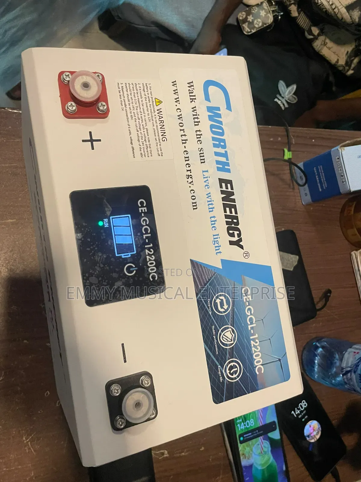 200ah 2.5kwh 12v Cworth Energy Lithium Battery
