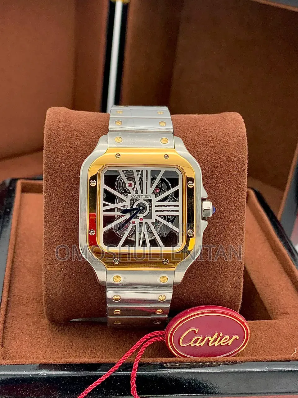 Luxury Cartier Santos Skeleton
