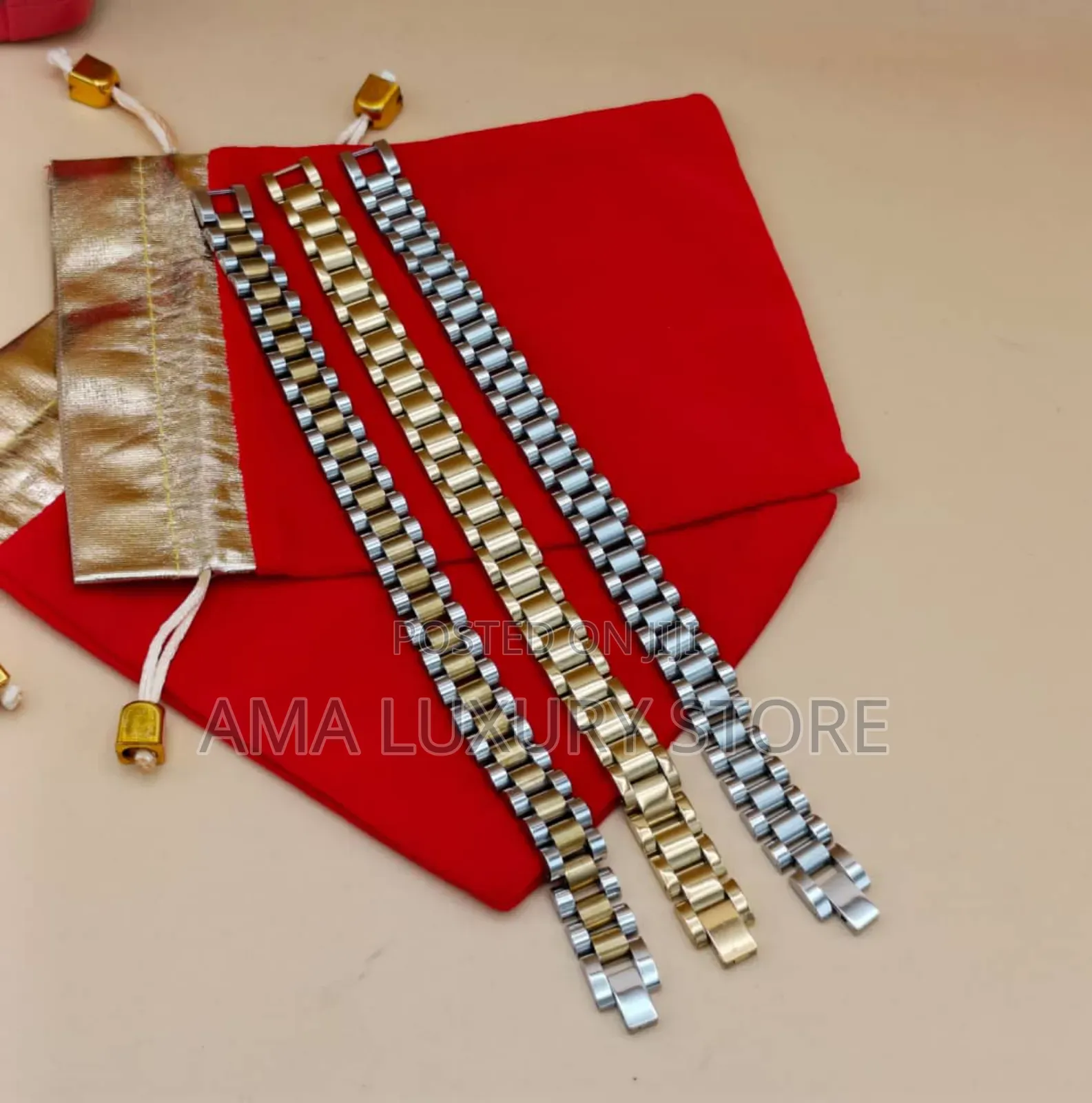 Rolex, Cartier Quality Men Wrist Chain - Stylish and Durable