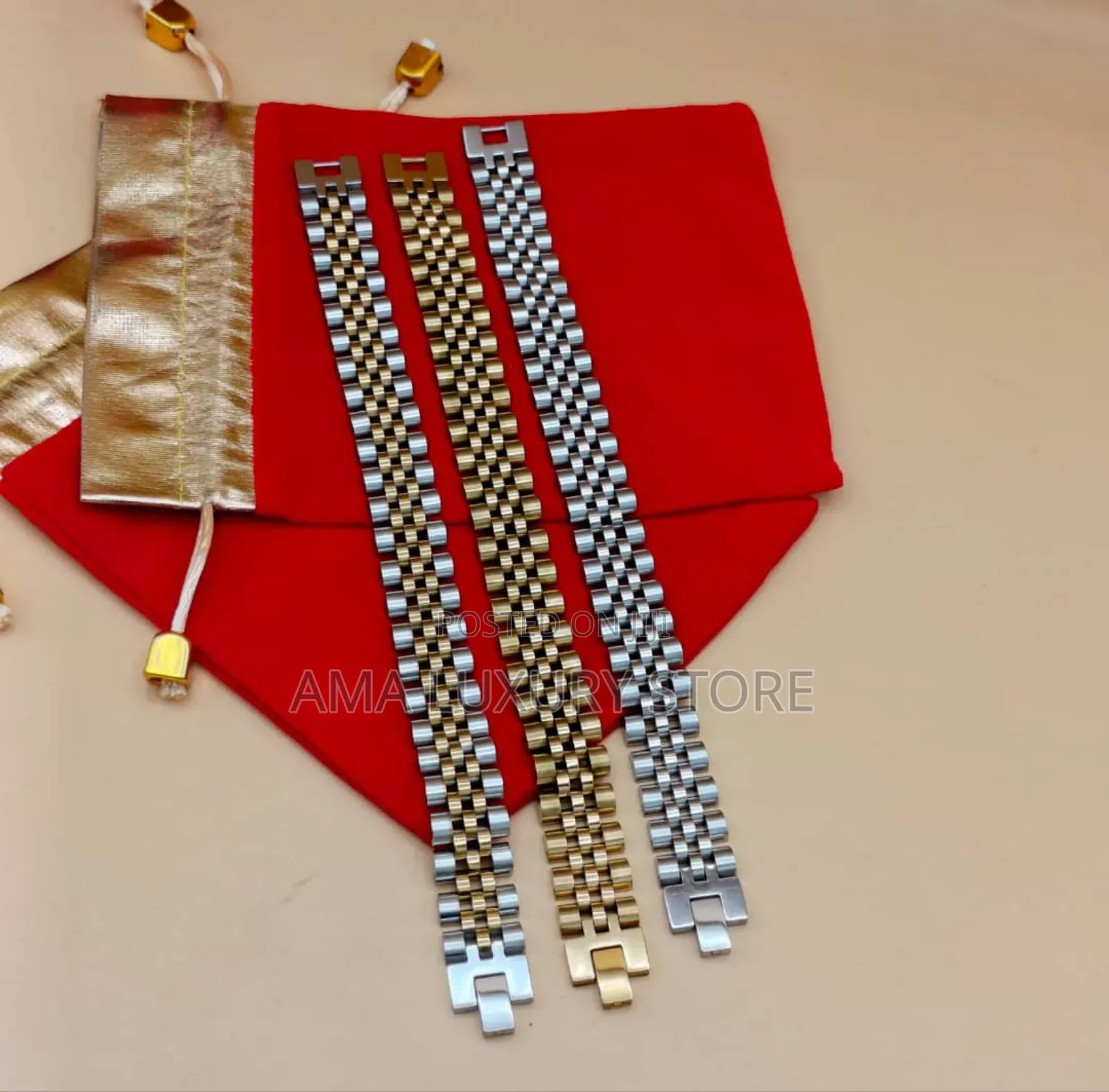 Rolex, Cartier Quality Men Wrist Chain - Stylish and Durable