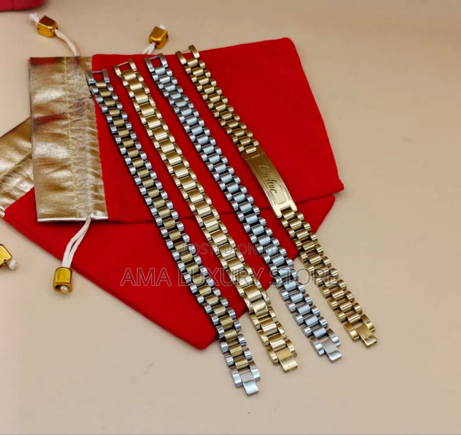 Rolex, Cartier Quality Men Wrist Chain - Stylish and Durable