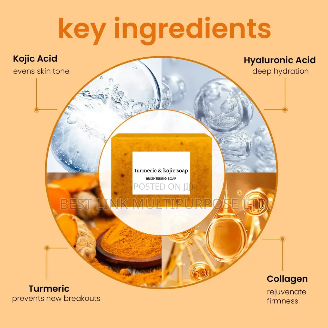 Tumeric and Kojic Acid Soap (Bulk Only)
