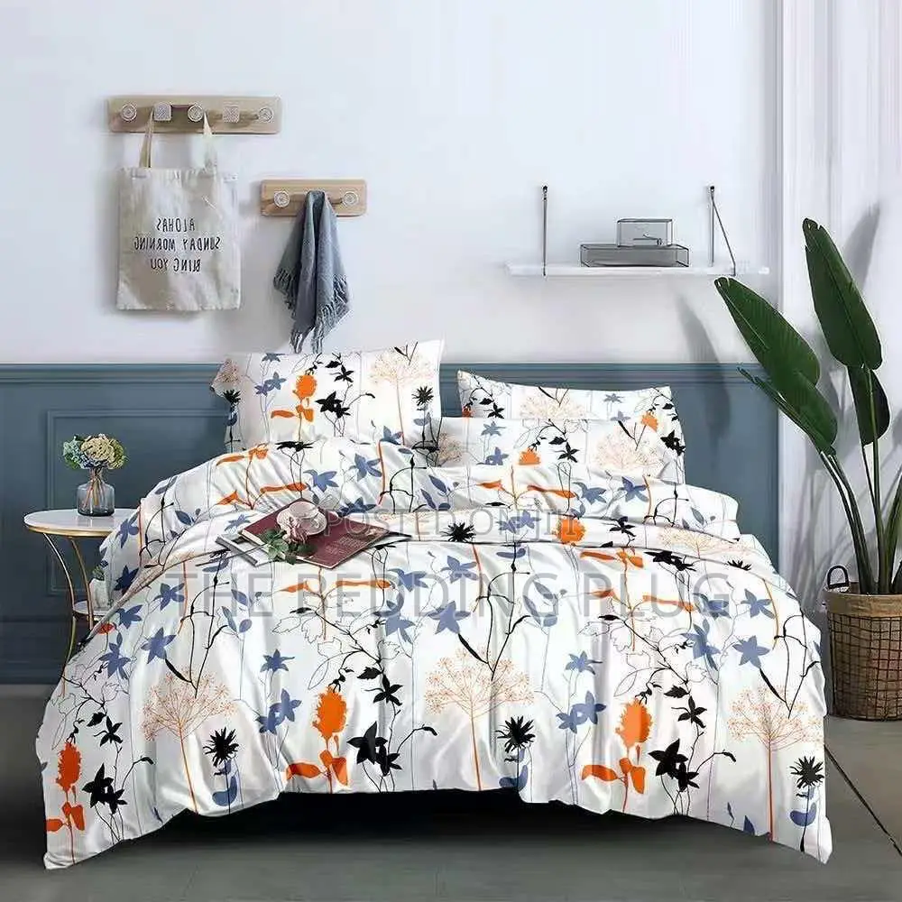 White, Blue and Green Polka Dot Duvet Bedding Set (6x6)