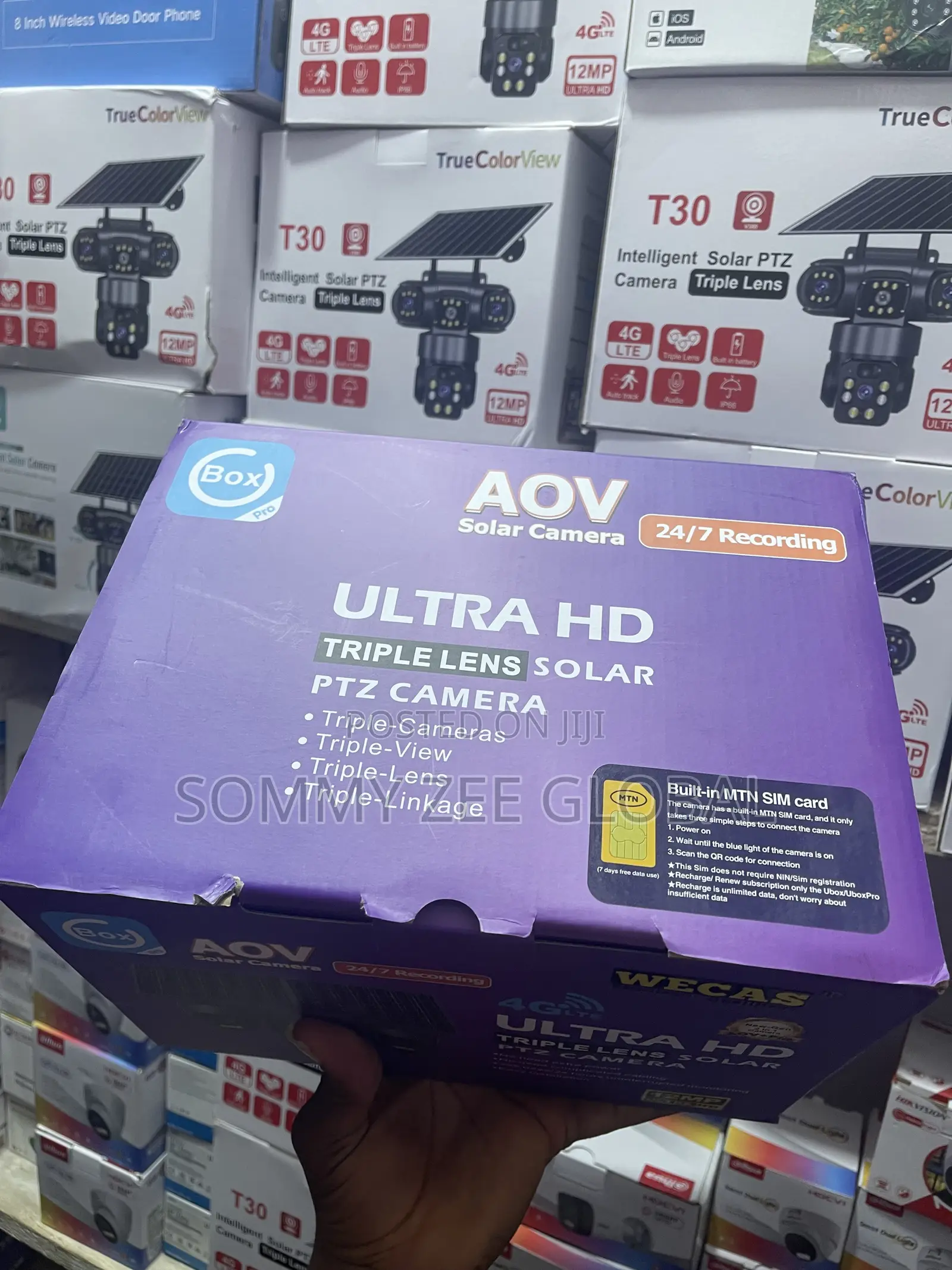 U Box Ultra Sound Triple Lens Solar Ptz Camera