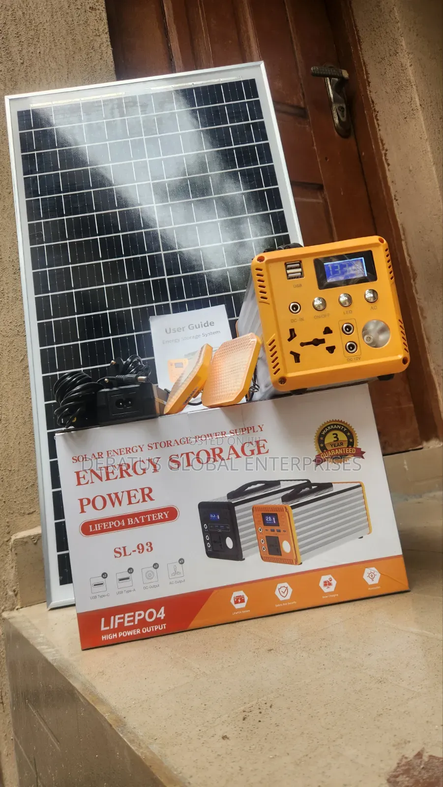 300watts Solar Generator With Panel and Bulbs
