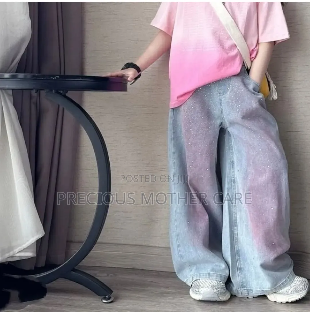 Quality Children Teenagers Top and Baggy Jeans For
