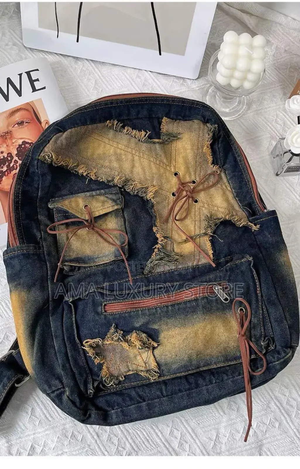 Quality Denim Backpack / Laptop Backpack – Stylish, Durable Spacious
