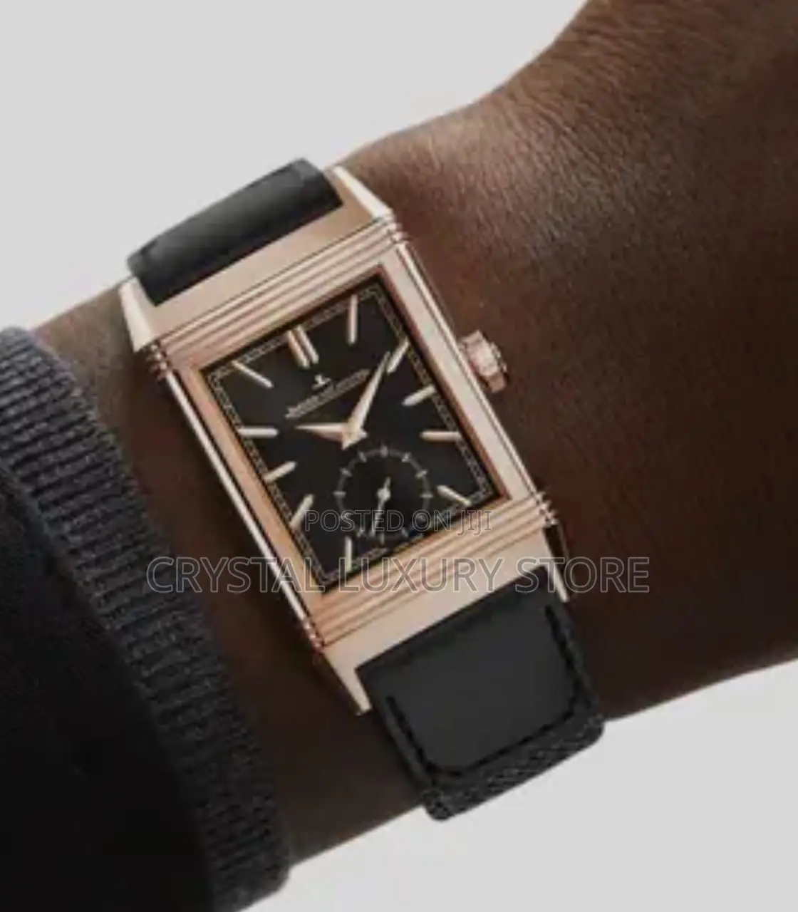 Jaeger-Lecoultre Quality Luxury Men Genuine Leather Wristwatch