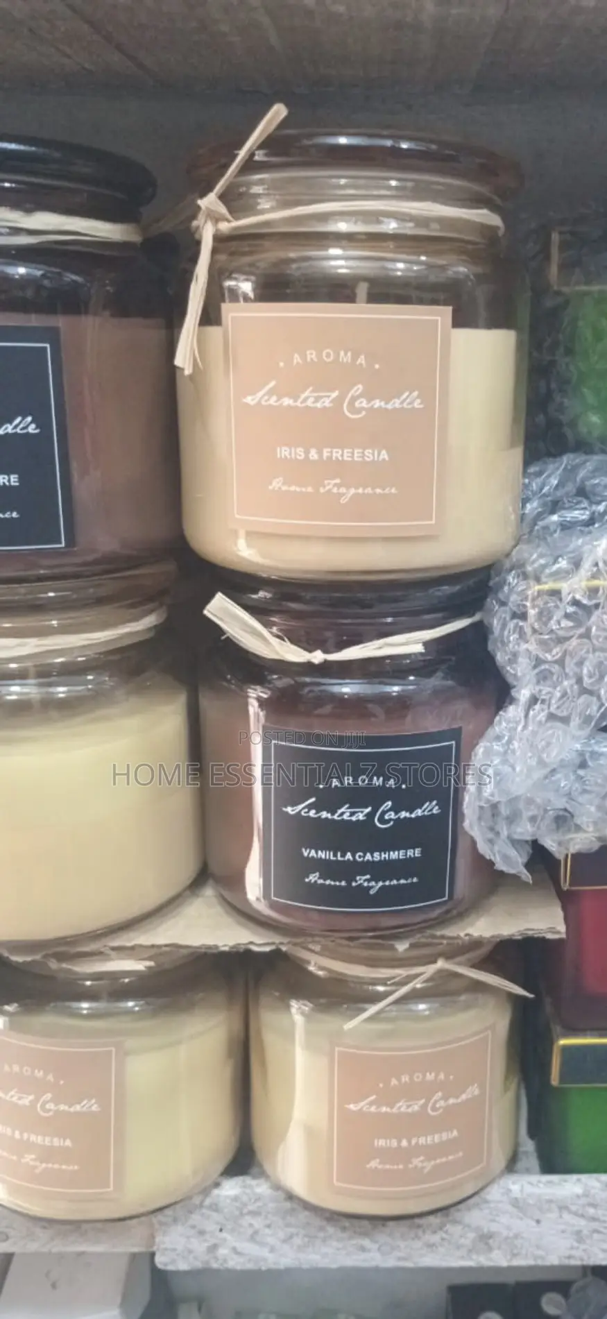 Luxury Scented Candle Jar - Large Aromatherapy Fragrance Candle