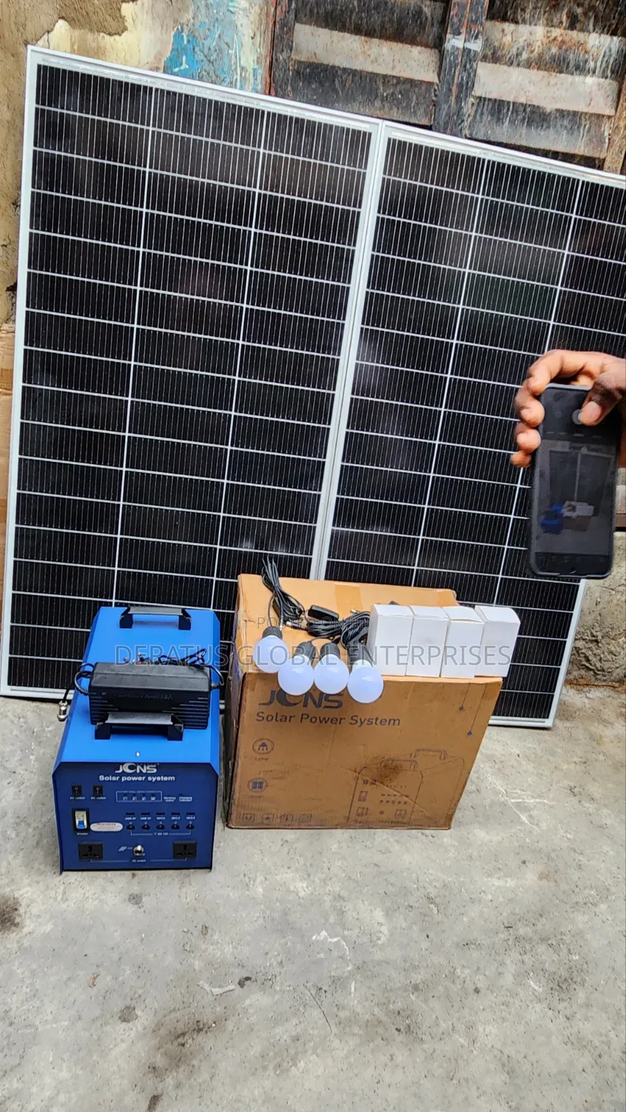 1800w All in One JCNS Solar Generator,4dc Bulbs 3pcs 180w Panel