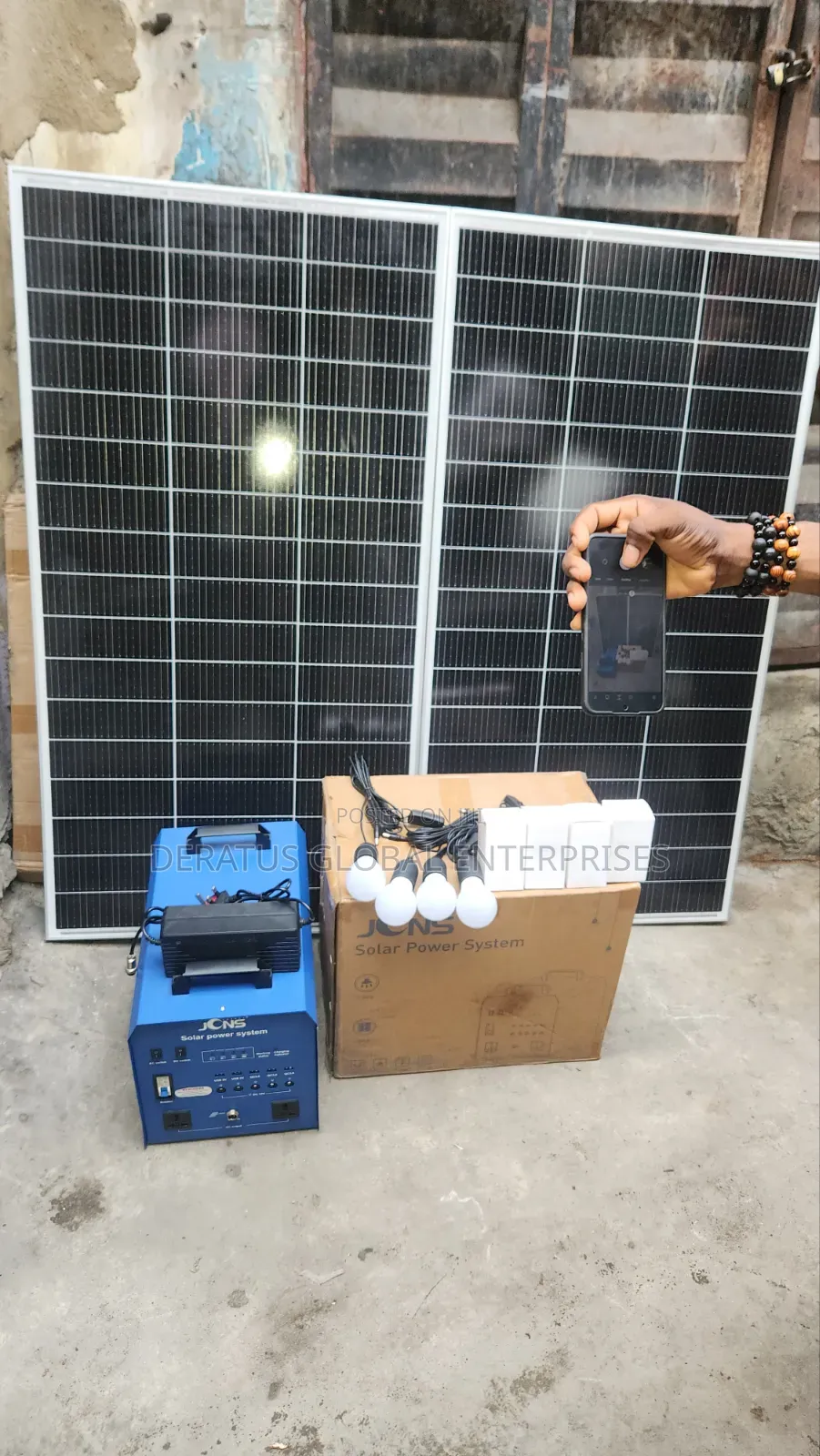 1800watts JCNS Solar Generator With 3units of 180w Panel 4dc Bulbs