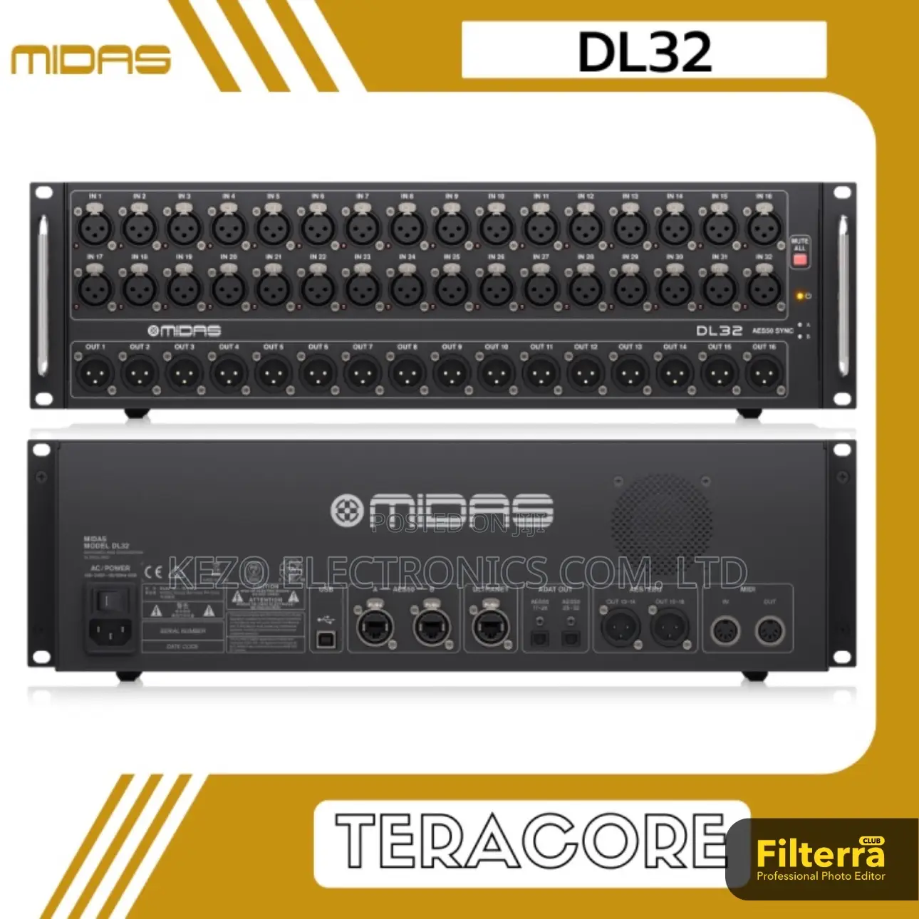 Midas Dl32 - Stage Box With 32 Midas Mic Preamps