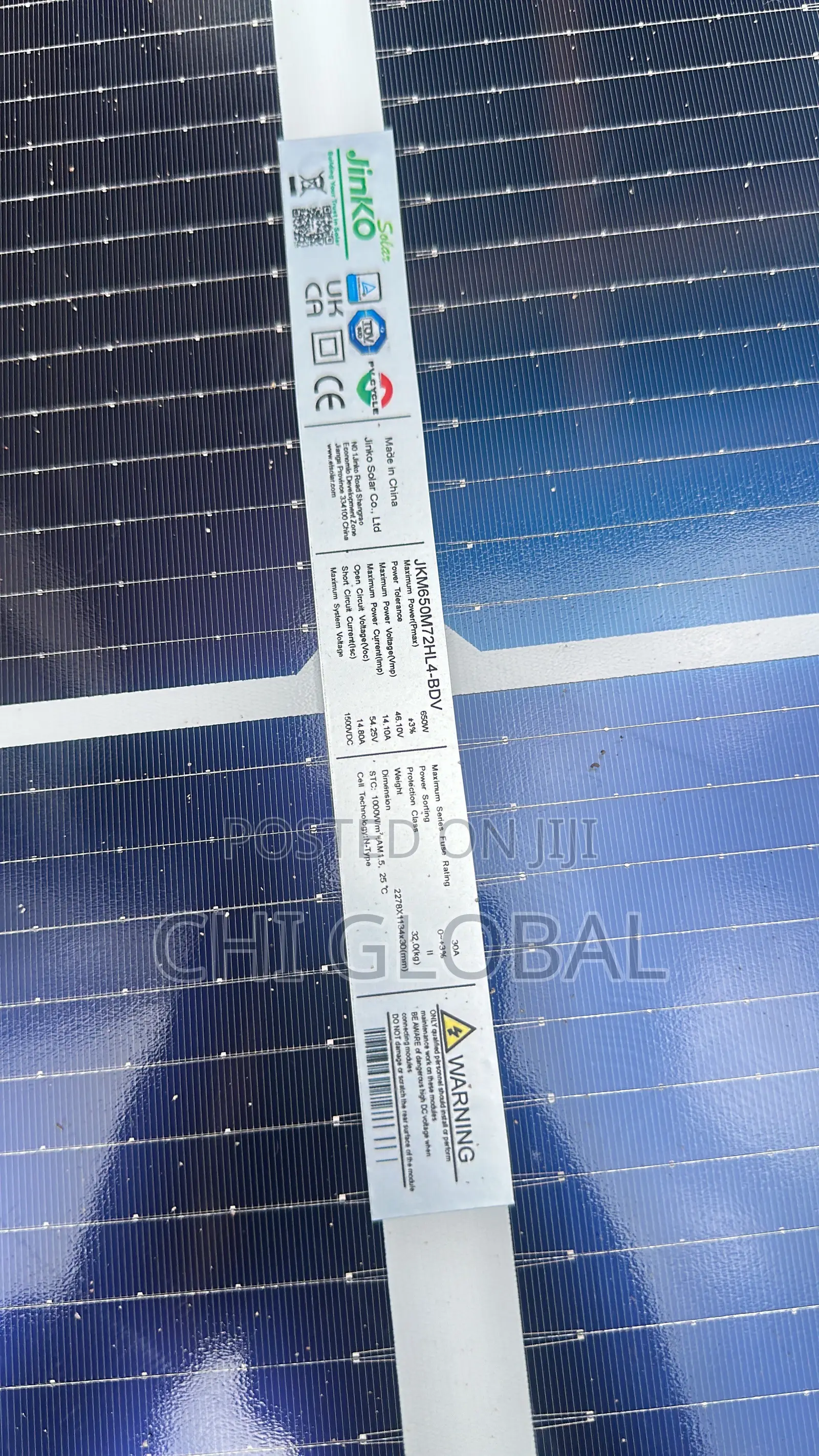 New Jinko 650w Solar Panel
