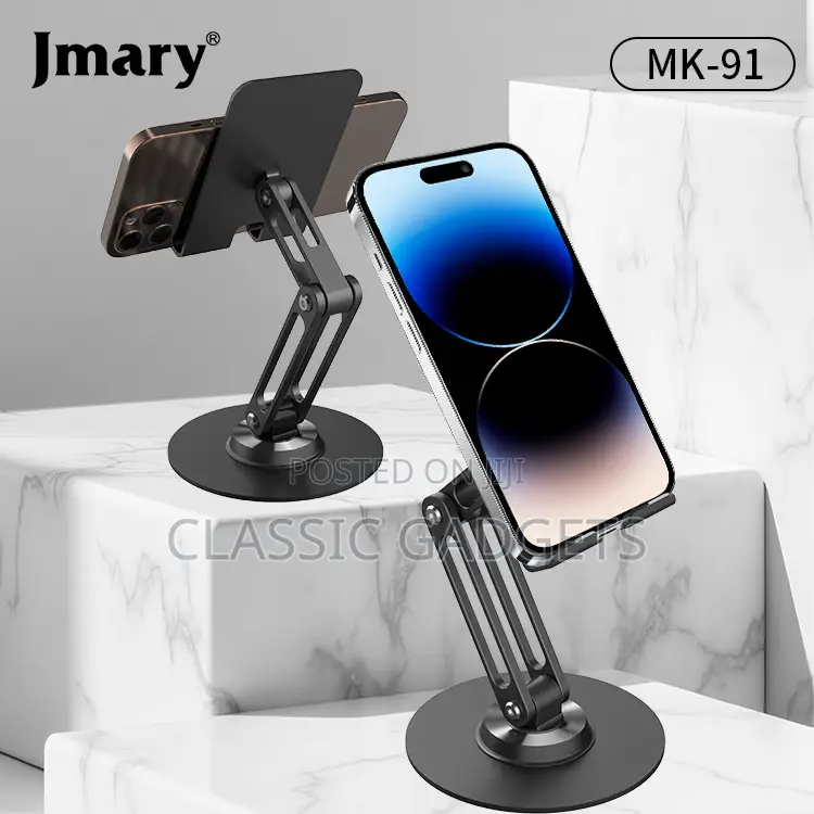 Jmary Mk-91 Adjustable 360 Degree Desktop Holder for Tablets / Phones