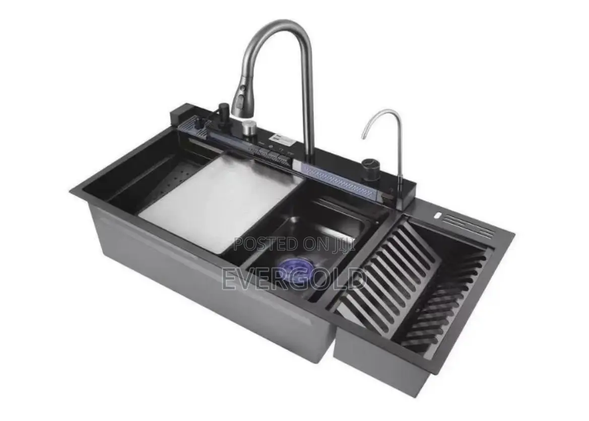 Digital Sink Single Bowl and Side Plate Rack ,Mixer Tap E T C