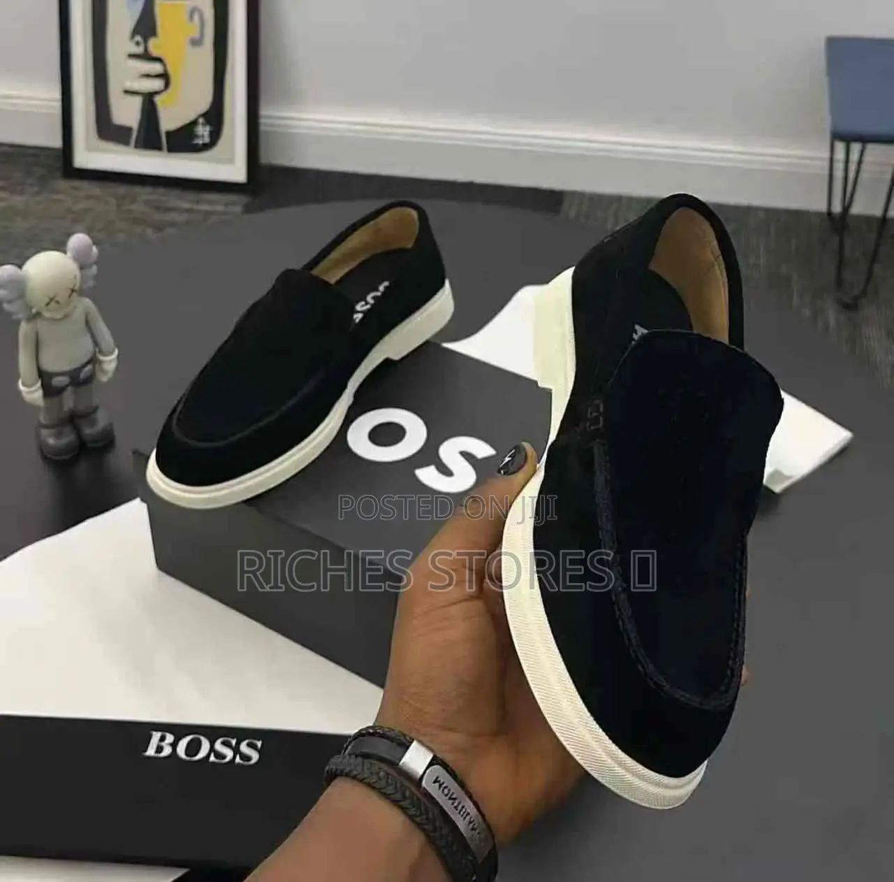 Boss Suede Leather Loafers