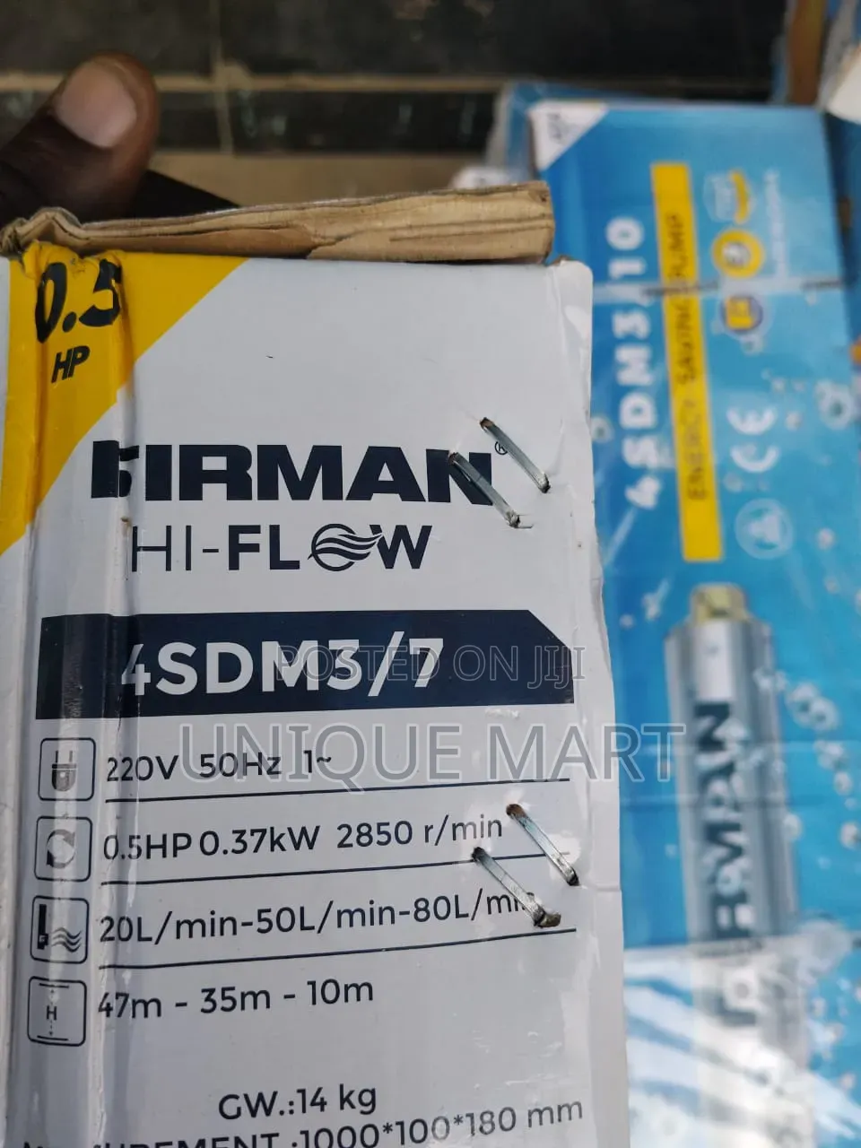 0.5hp Firman Submersible Pumping Machine. 100% Copper Coil