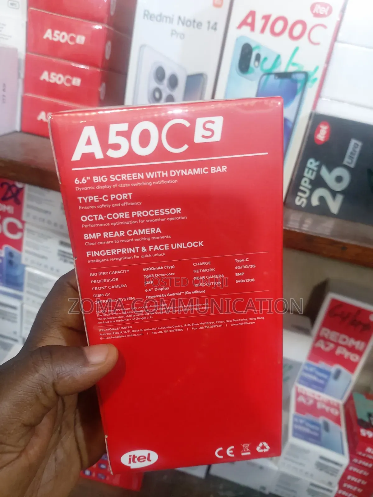 New Itel A50C 32 GB Gold