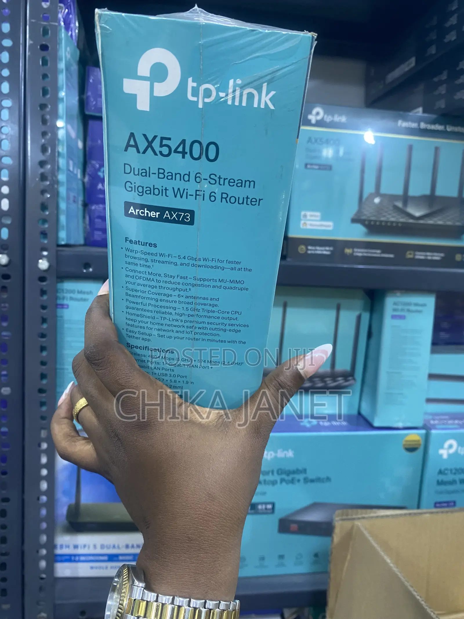 Ax5400 Dual Band 6-Stream Gigabit Wifi 6 Router