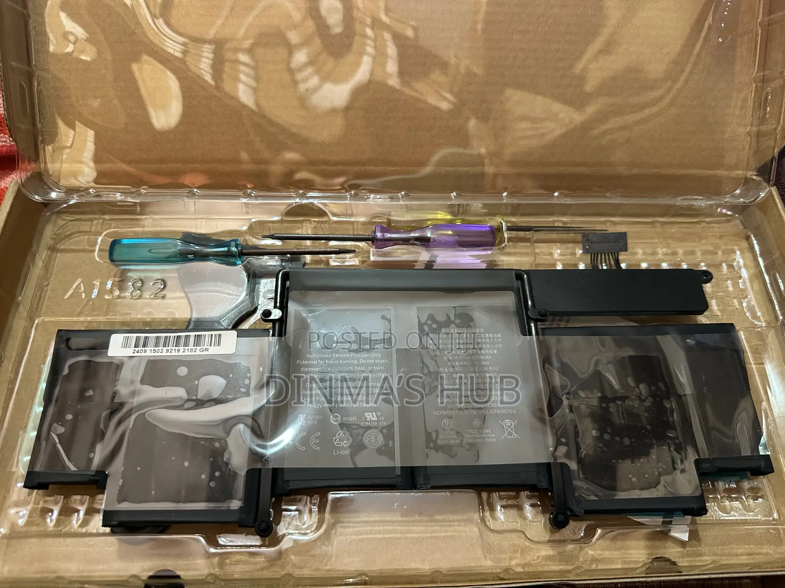 A1502 Replacement Laptop Battery Macbook Pro Retina