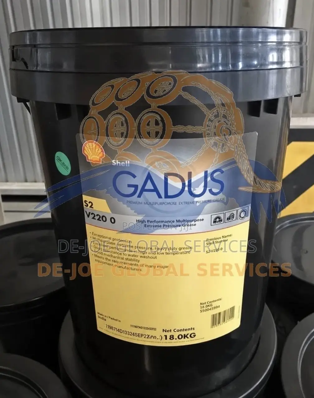 Shell Gadus S2 V220-0 Grease (18kg Pail)