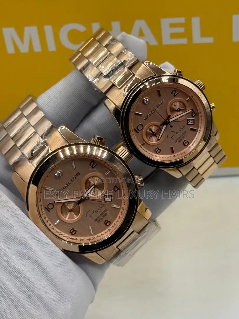 High Quality Luxury Michael Kora Couple Chain Wristwatches