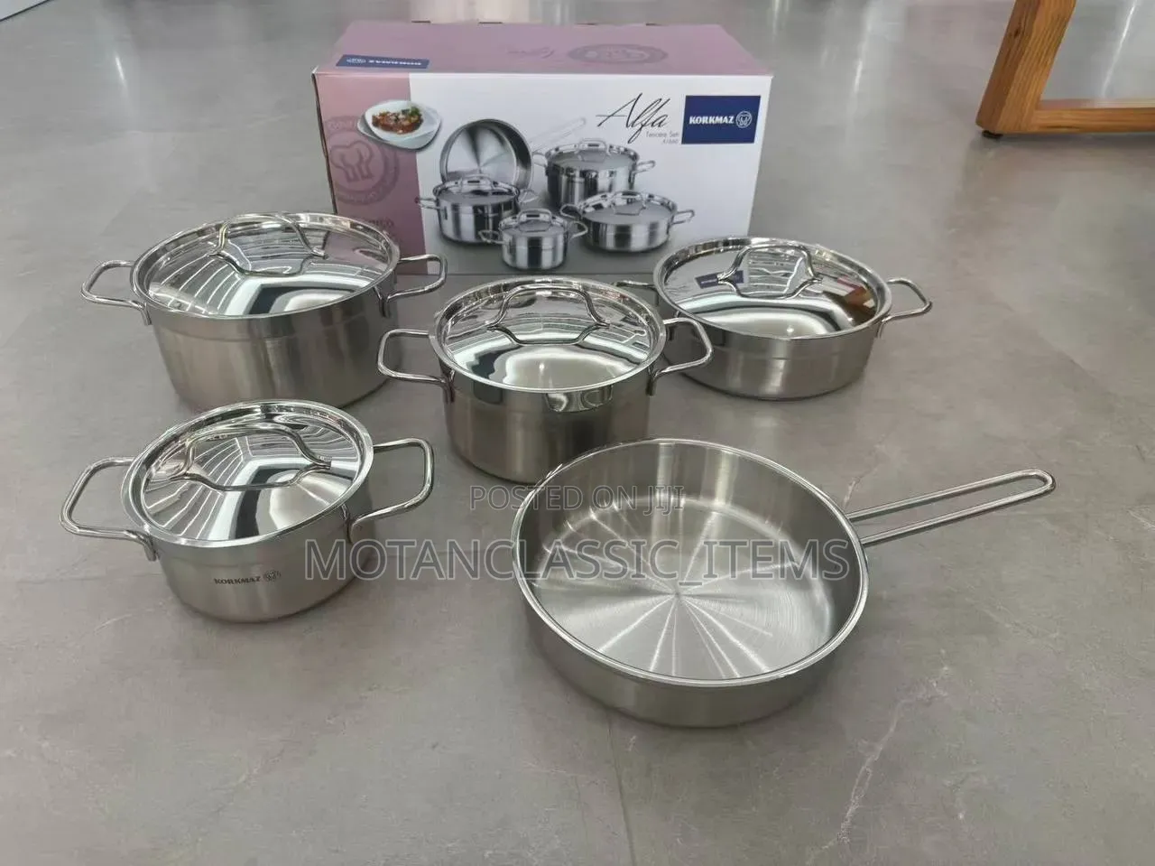 Stainless Steel Pot Set (Korkmaz)