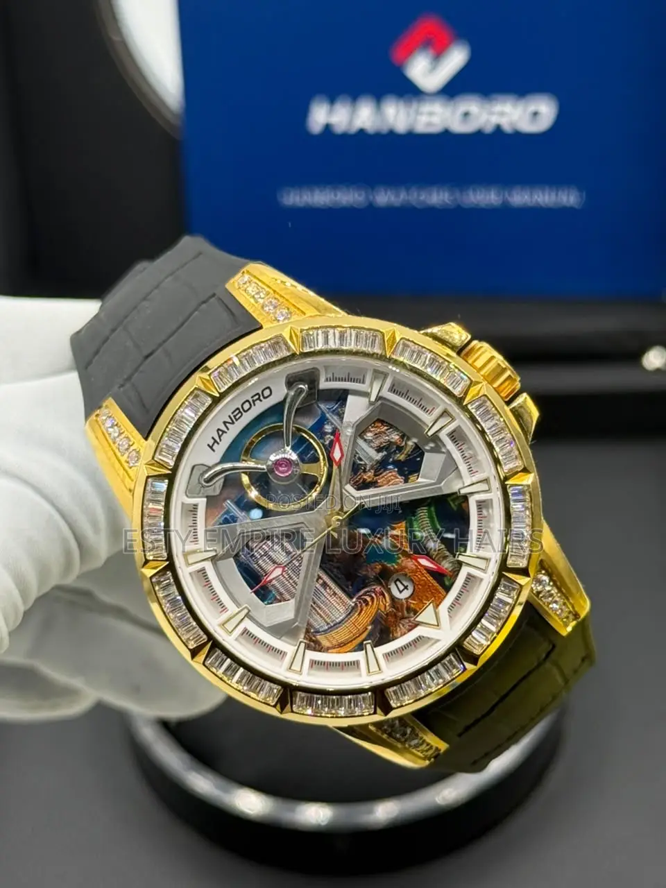 High Quality Luxury Hanboro Leather Wristwatch