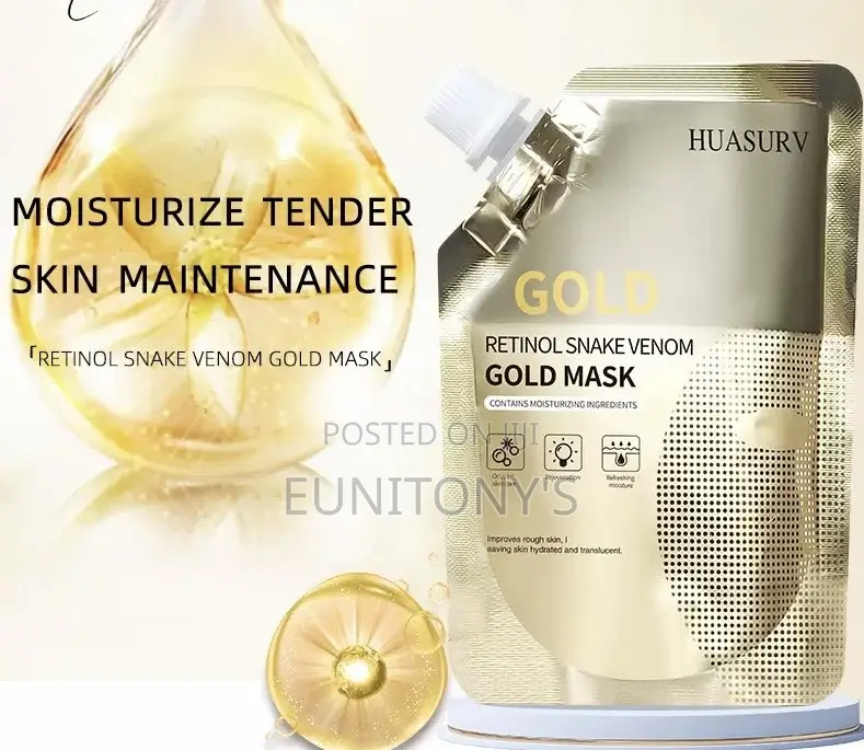 Golden Face Mask