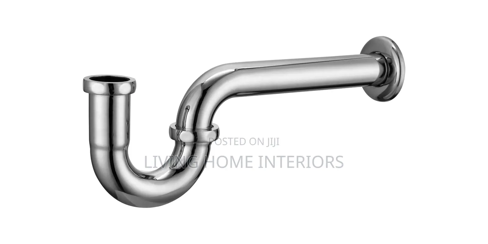 Chrome-Plated Tubular P-Trap Drain Pipe Assembly